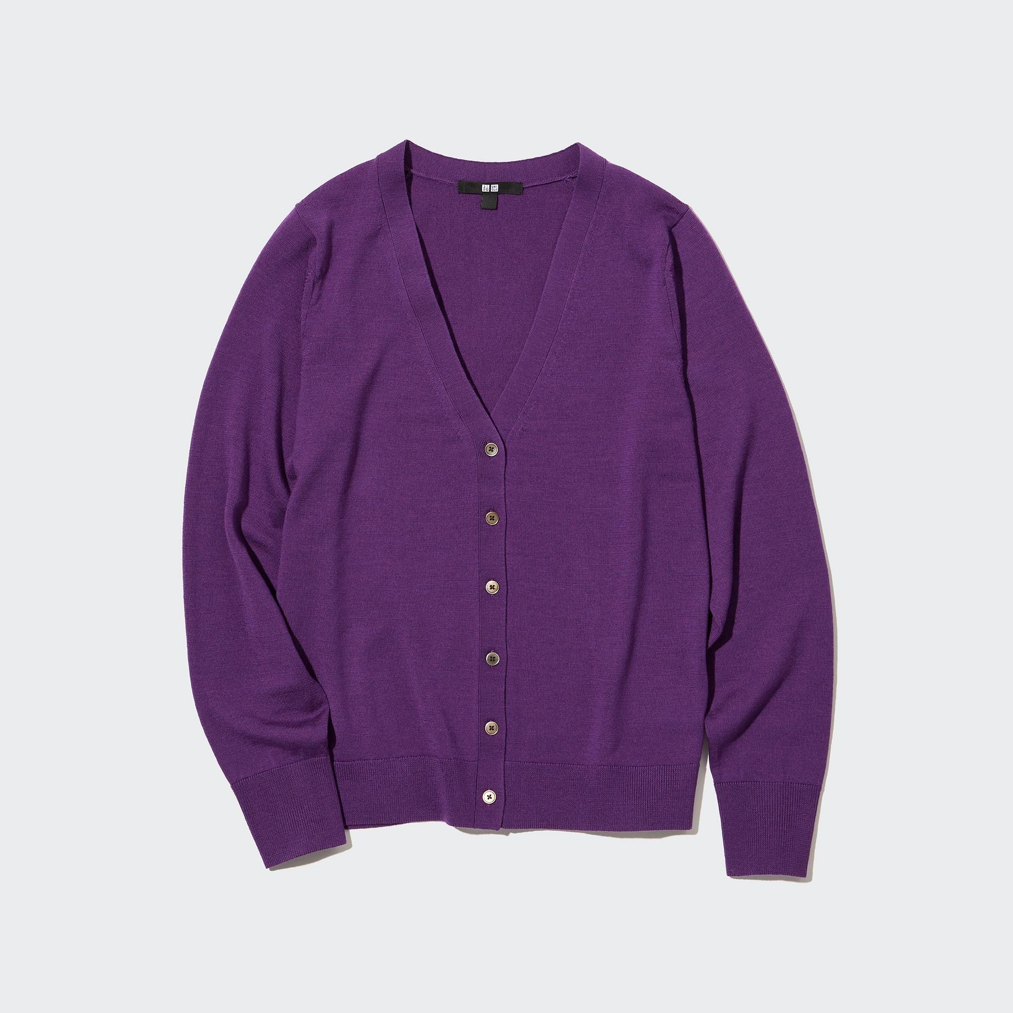 Uniqlo extra shop fine merino cardigan