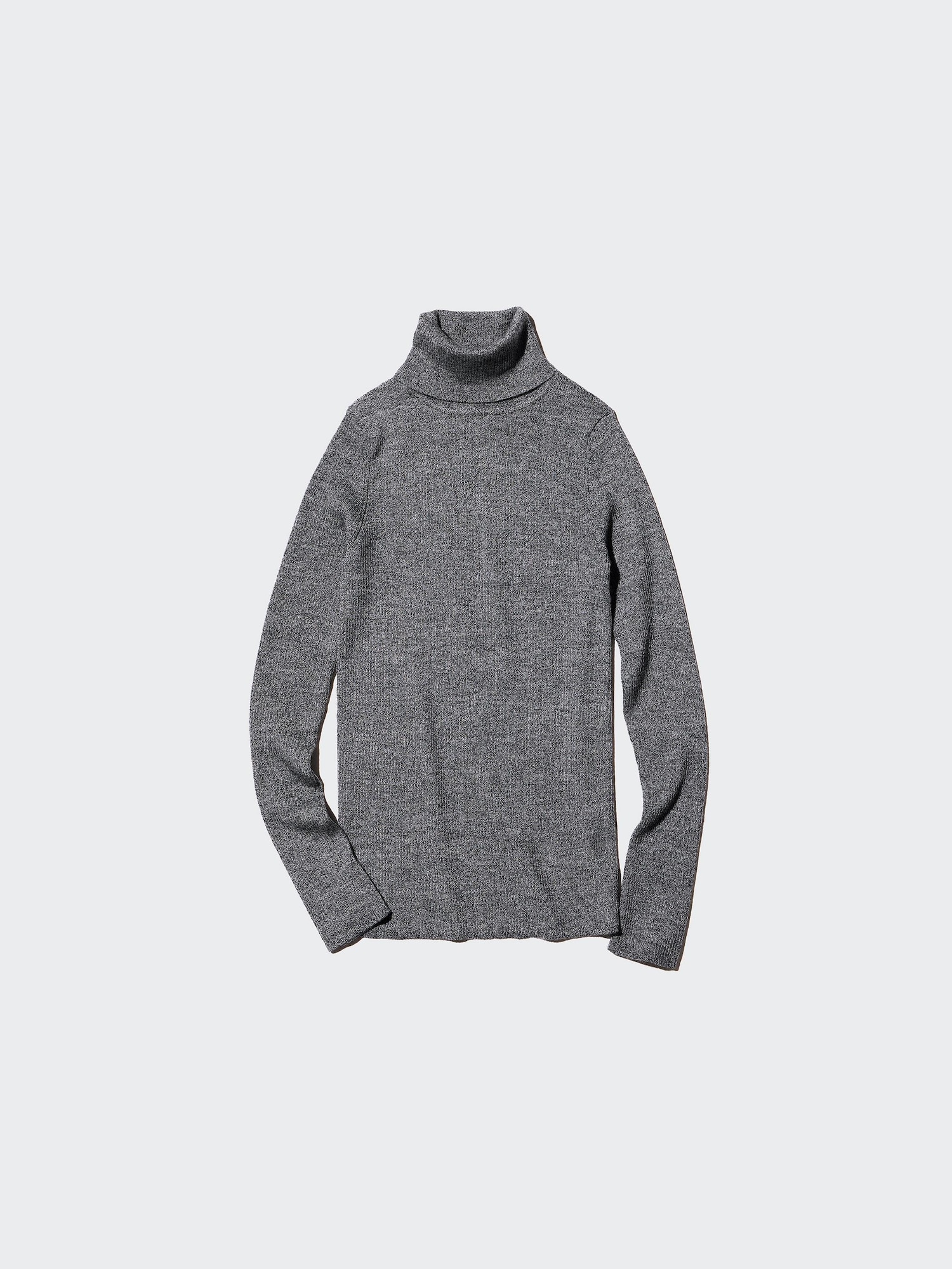 Women's Merino Ribbed Turtleneck Jumper | UNIQLO SE