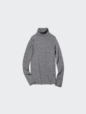 Merino Ribbed Turtleneck Sweater