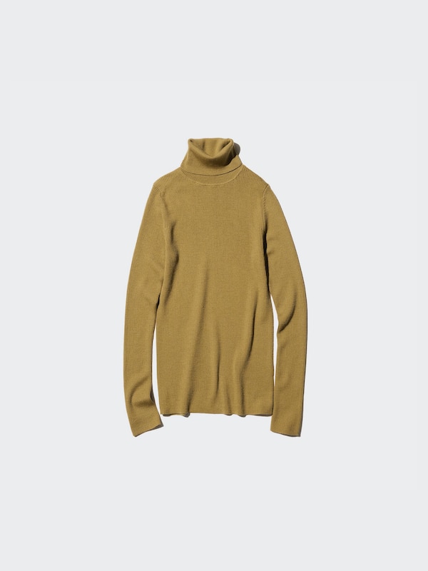 Merino Ribbed Sweater | Turtleneck