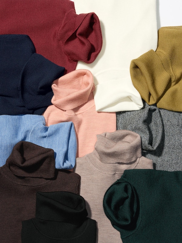 Merino Ribbed Sweater | Turtleneck