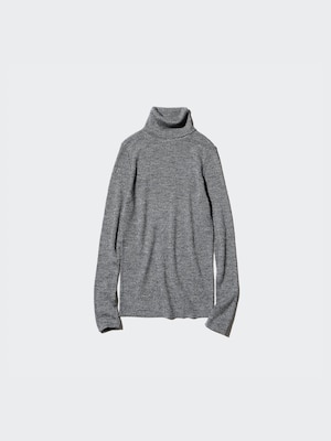 100% Merino Ribbed Turtleneck Jumper