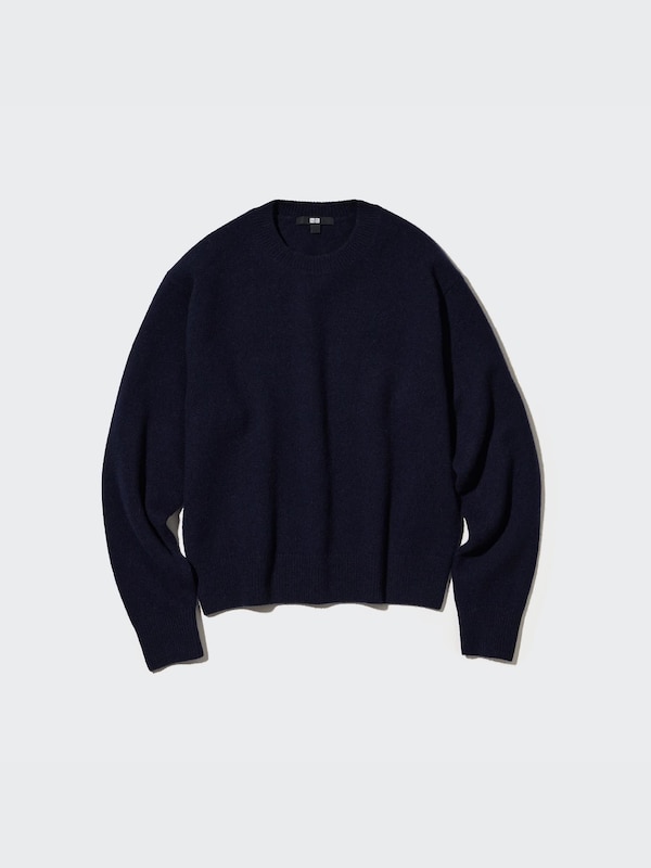 Premium Lambswool Crew Neck Long-Sleeve Sweater