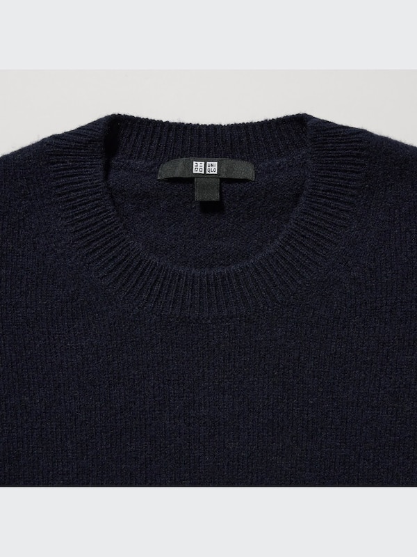 Premium Lambswool Crew Neck Long-Sleeve Sweater