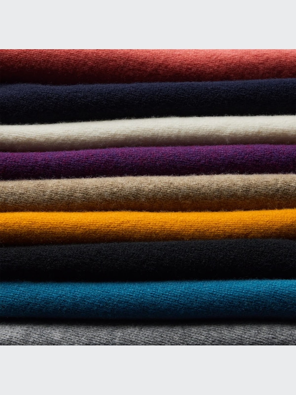 Premium Lambswool Crew Neck Long-Sleeve Sweater