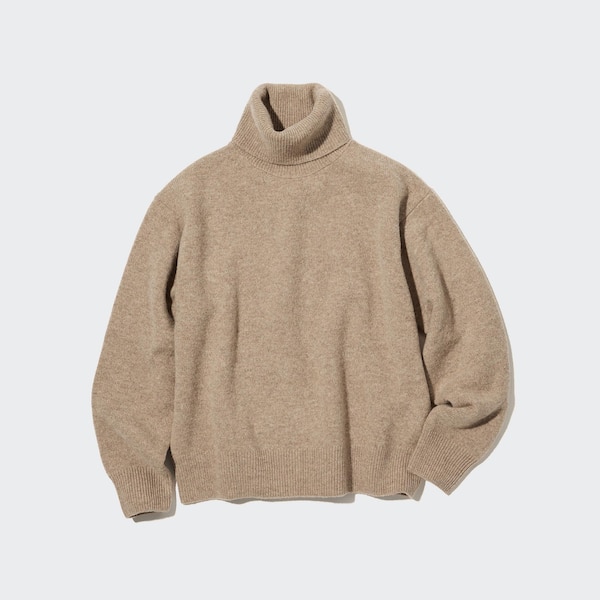 Premium Lambswool Turtleneck Long-Sleeve Sweater | UNIQLO US