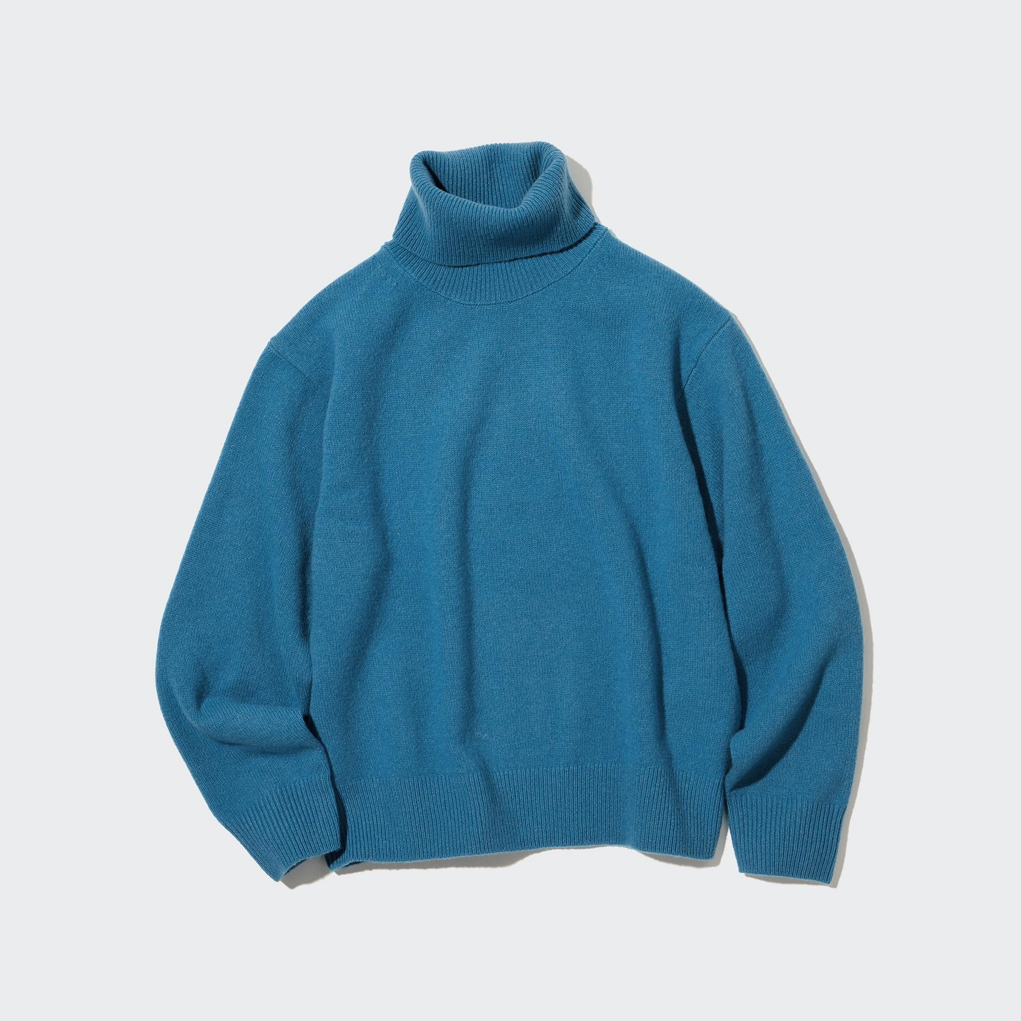 Premium Lambswool Turtleneck Long-Sleeve Sweater | UNIQLO US