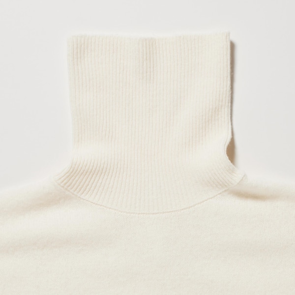 Premium Lambswool Turtleneck Long-sleeve Sweater 