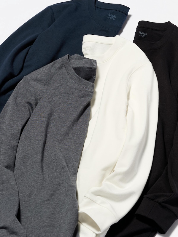 HEATTECH Cotton Crew Neck Long-Sleeve T-Shirt (Extra Warm)