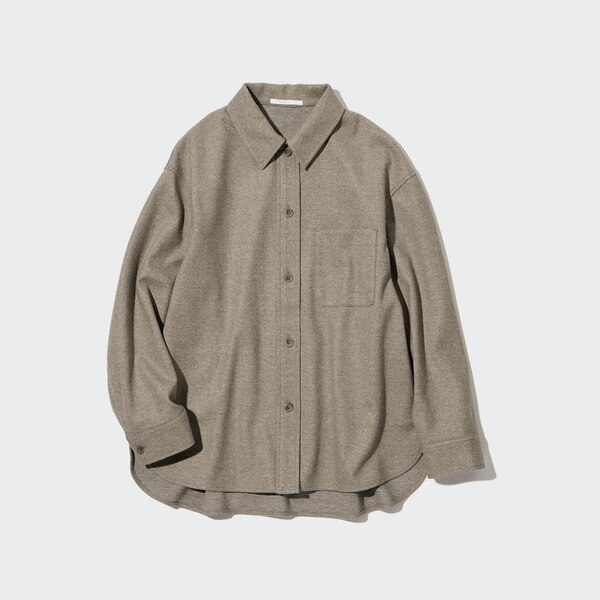 Brushed Jersey Shirt Jacket | UNIQLO US