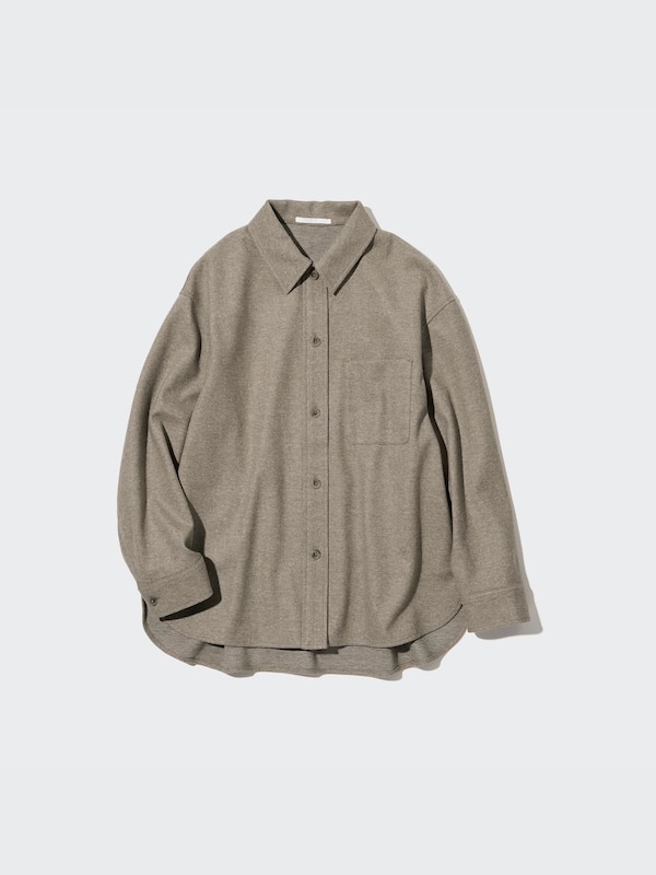 Brushed Jersey Shirt Jacket | UNIQLO US