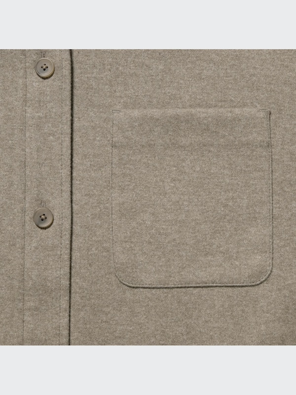 Brushed Jersey Shirt Jacket