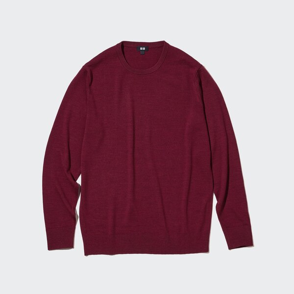 Extra Fine Merino Crew Neck LongSleeve Sweater UNIQLO US