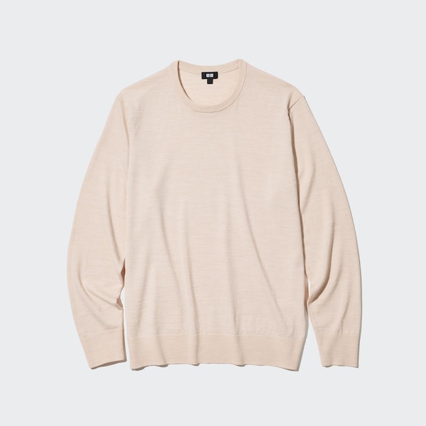 Extra Fine Merino Crew Neck Long-Sleeve Sweater | UNIQLO US