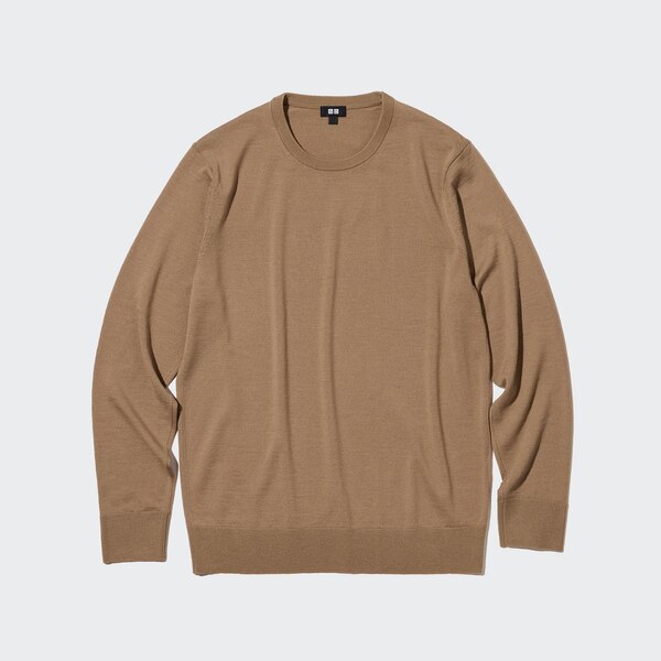 Extra Fine Merino Crew Neck LongSleeve Sweater UNIQLO US