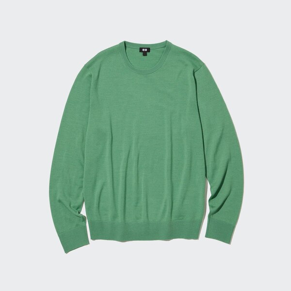 Extra Fine Merino Crew Neck LongSleeve Sweater UNIQLO US