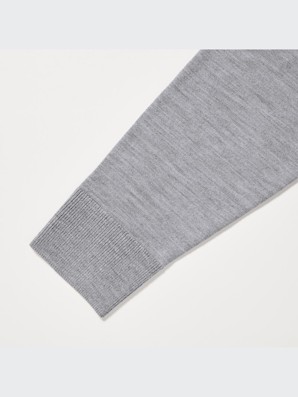 100% Extra feine Merinowolle Pullover mit Stehkragen