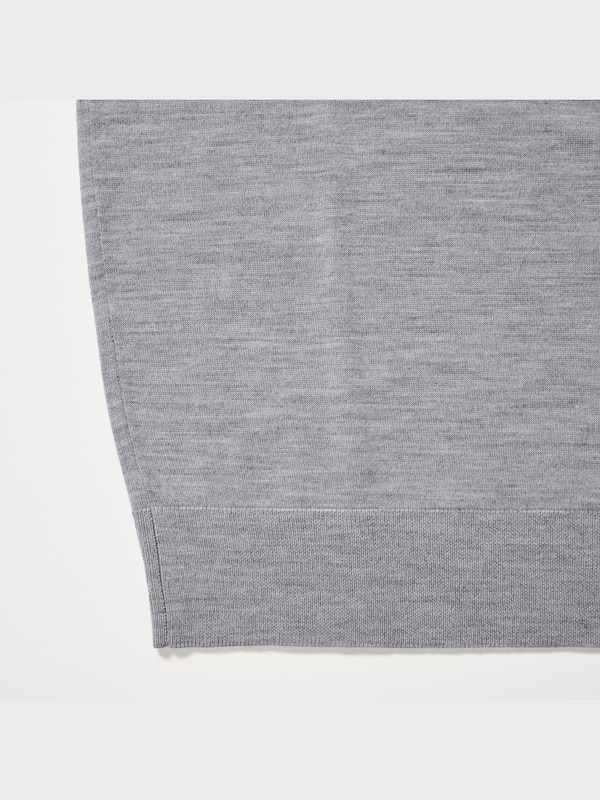 100% Extra feine Merinowolle Pullover mit Stehkragen