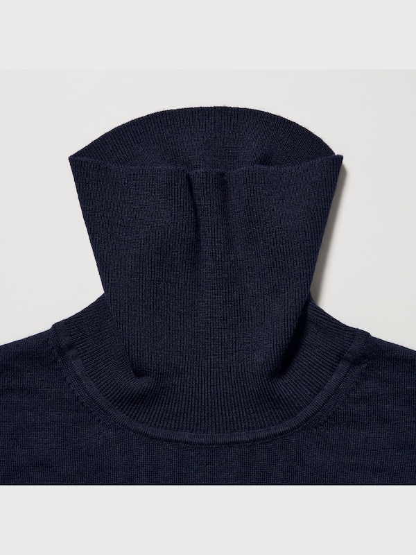 Extra Fine Merino Turtleneck Long-Sleeve Sweater
