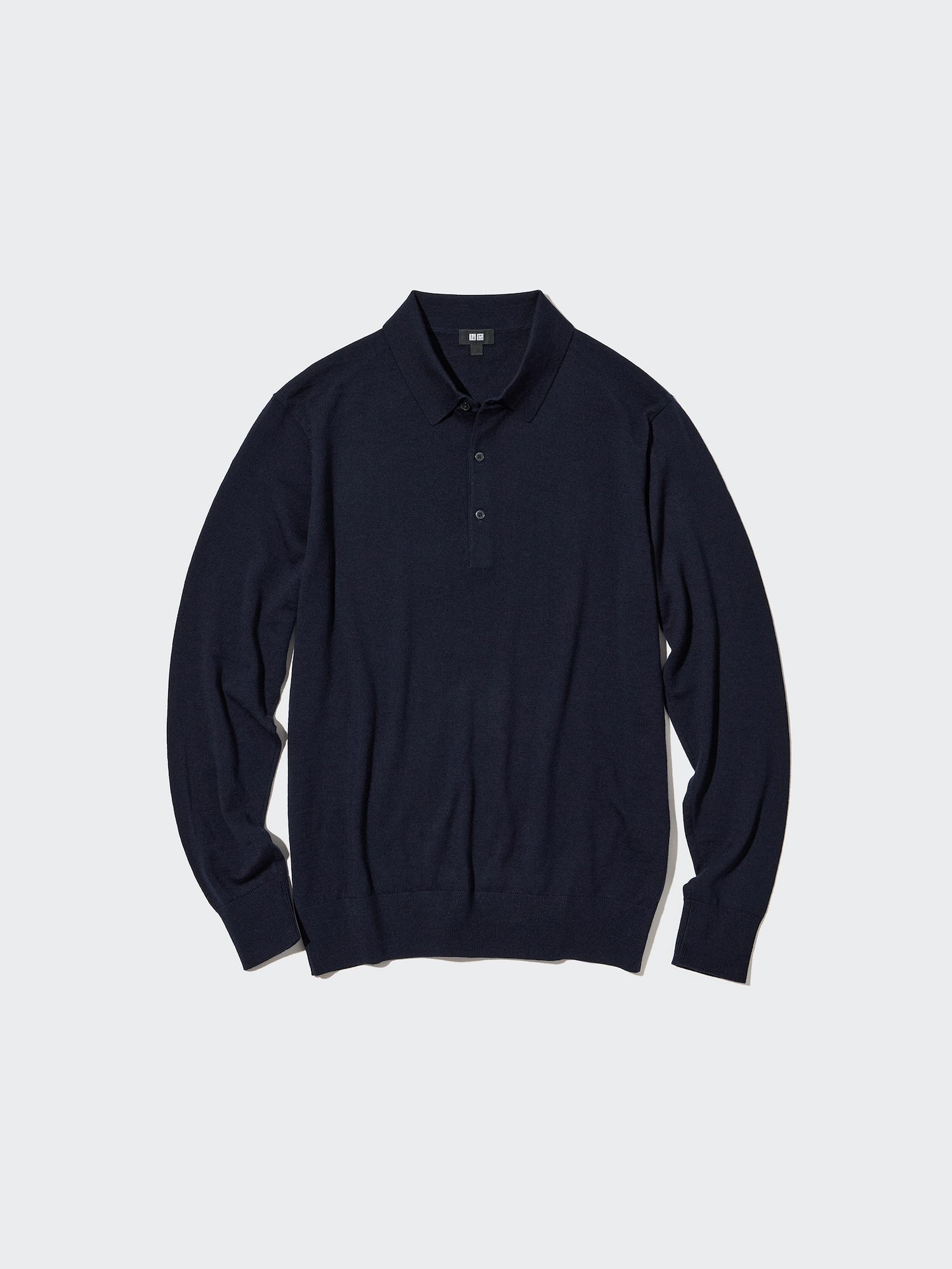 Extra Fine Merino Knitted Long-Sleeve Polo Shirt | UNIQLO US