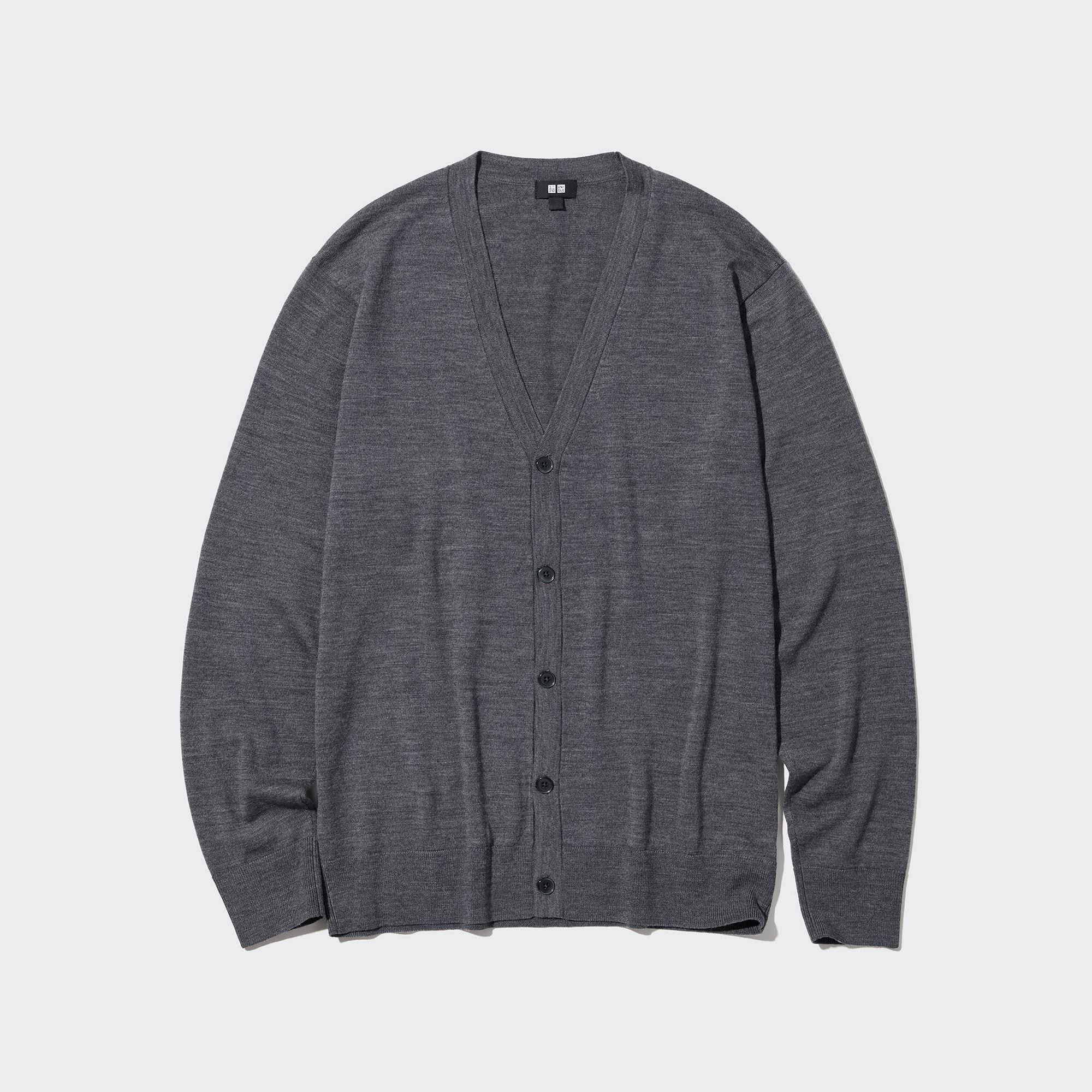 Uniqlo extra shop fine merino cardigan