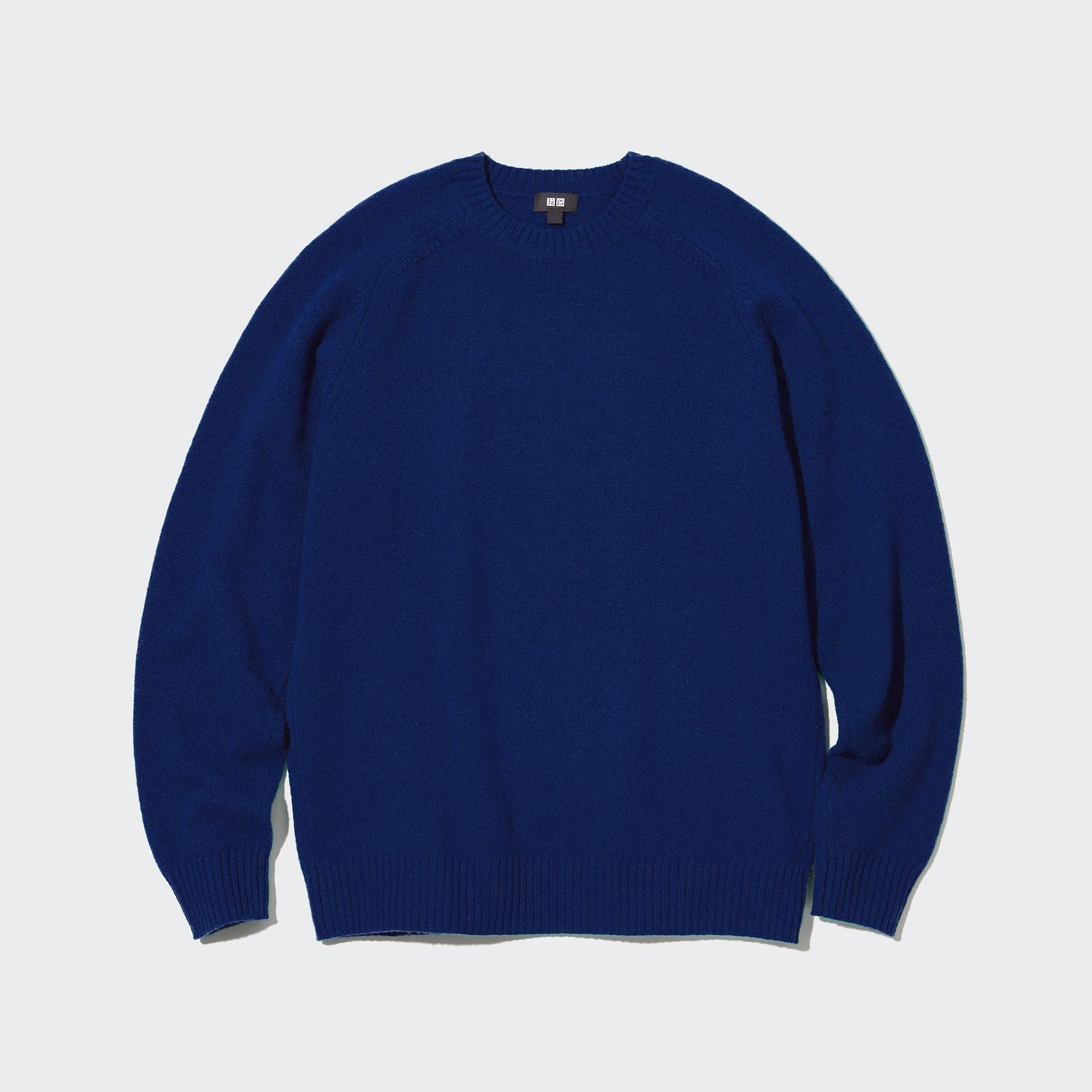 Premium Lambswool Crew Neck Long-Sleeve Sweater | UNIQLO US