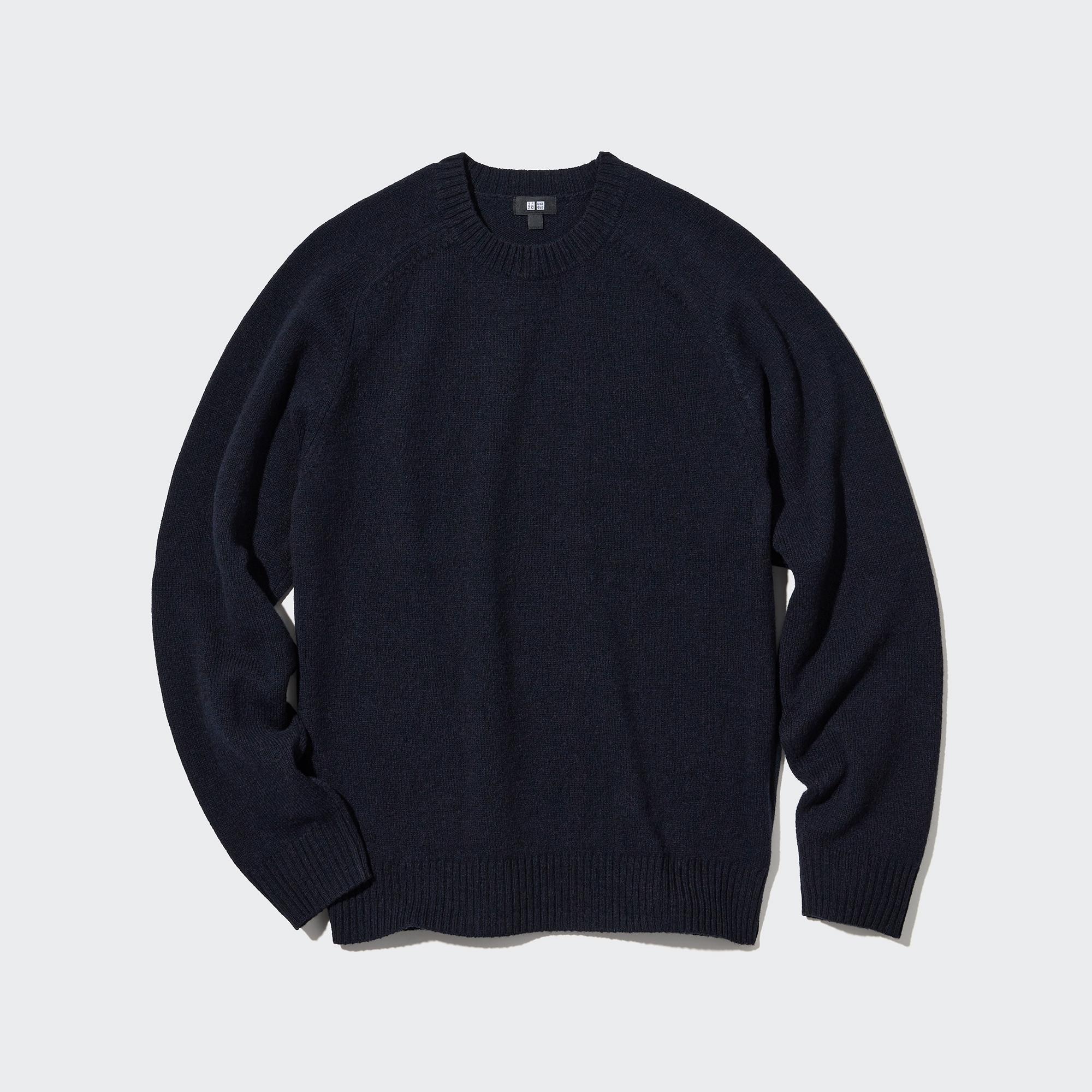 Check styling ideas for「Premium Lambswool Crew Neck Long-Sleeve