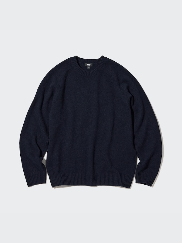 Premium Lambswool Crew Neck Long-Sleeve Sweater