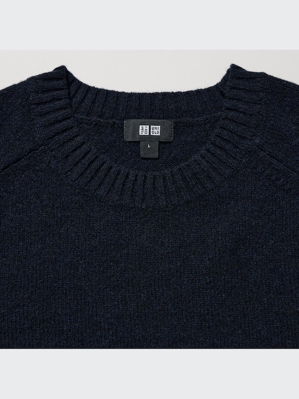 Premium Lambswool Crew Neck Long-Sleeve Sweater