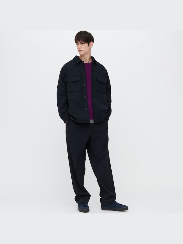 Premium Lambswool Crew Neck Long-Sleeve Sweater