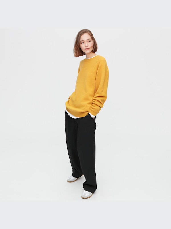 Premium Lambswool Crew Neck Long-Sleeve Sweater
