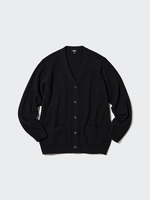 PREMIUM LAMBSWOOL V-NECK CARDIGAN