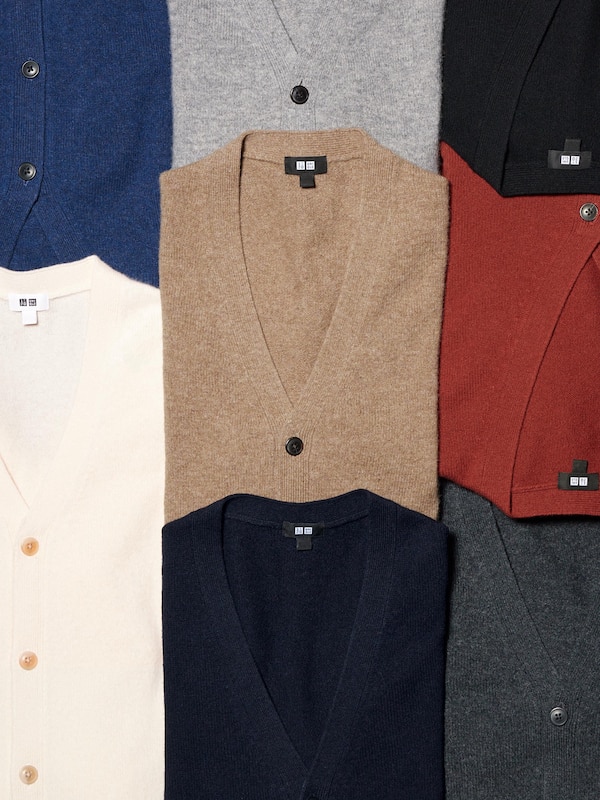 Premium Lambswool V-Neck Cardigan