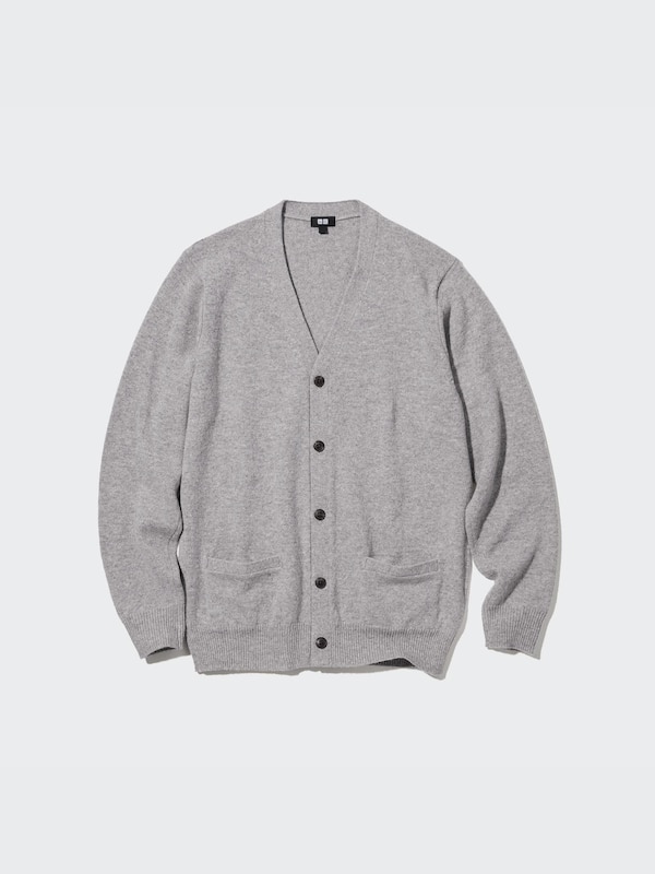 Premium Lambswool V-Neck Cardigan