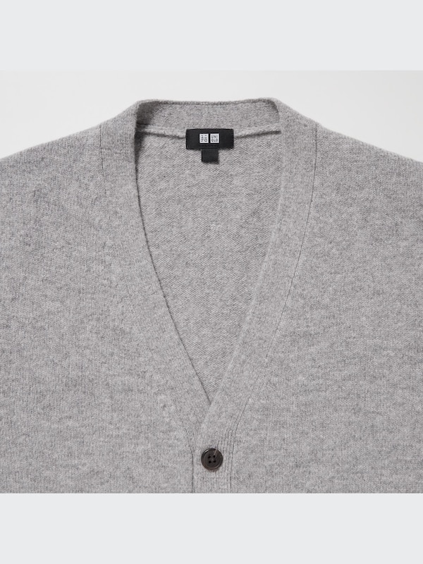 Premium Lambswool V-Neck Cardigan