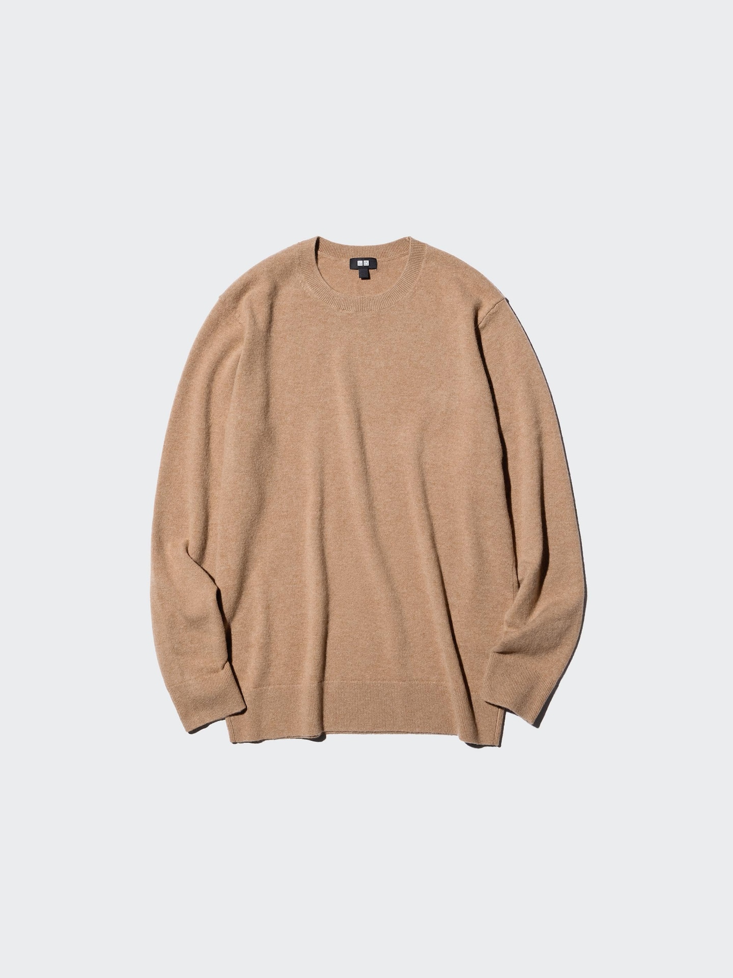 Мужской кашемировый свитер Uniqlo, цвет: Бежевый — фото 1
