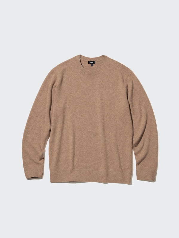 Men's 100% Cashmere Crew Neck Jumper UNIQLO UK