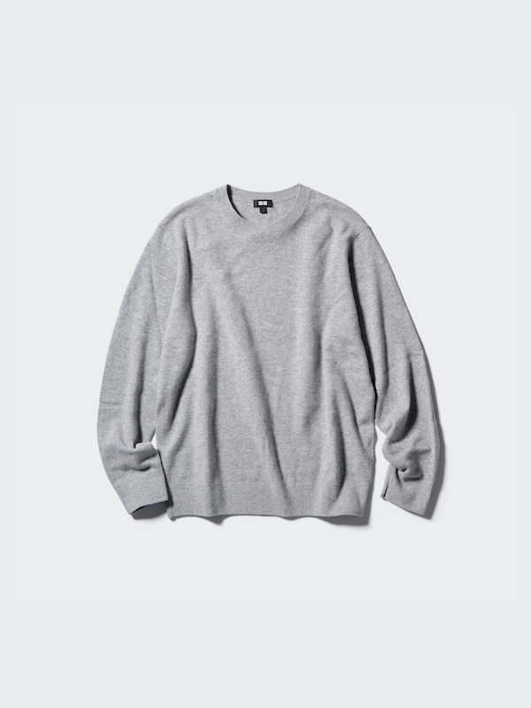 Cashmere crew neck L/S sweater