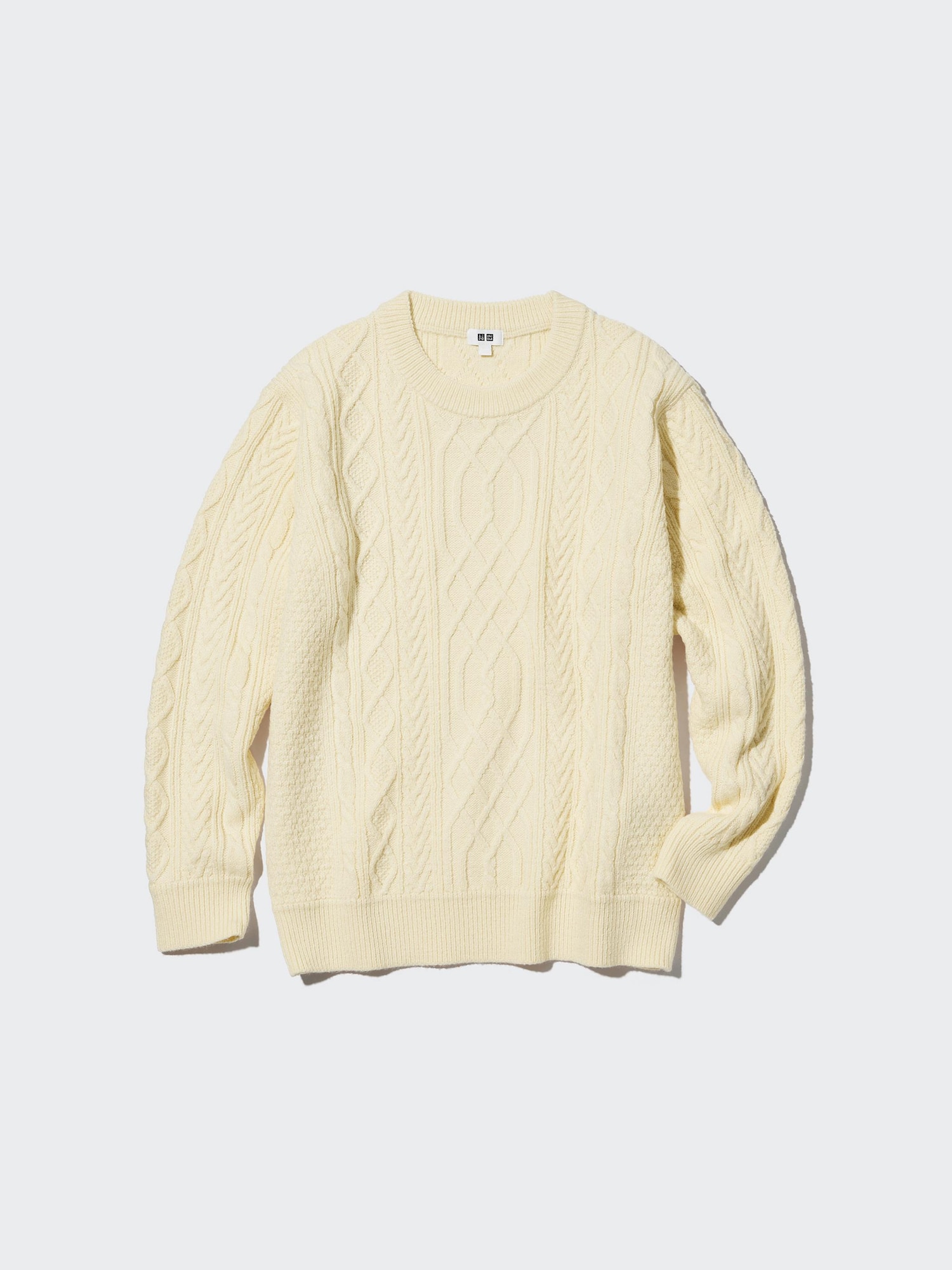 トップス LOW GAUGE MERINO CREWNECK KNIT Low Gauge Aran Crew Neck Long-Sleeve Sweater | UNIQLO US