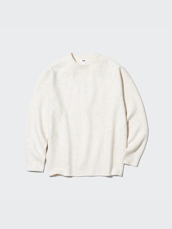 3D Knit Souffle Yarn Long-Sleeve Sweater