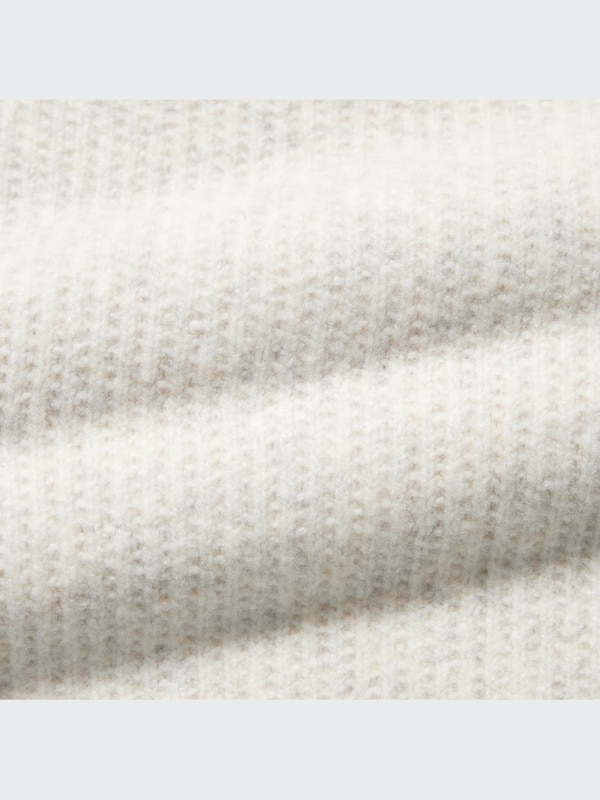 3D Knit Souffle Yarn Long-Sleeve Sweater