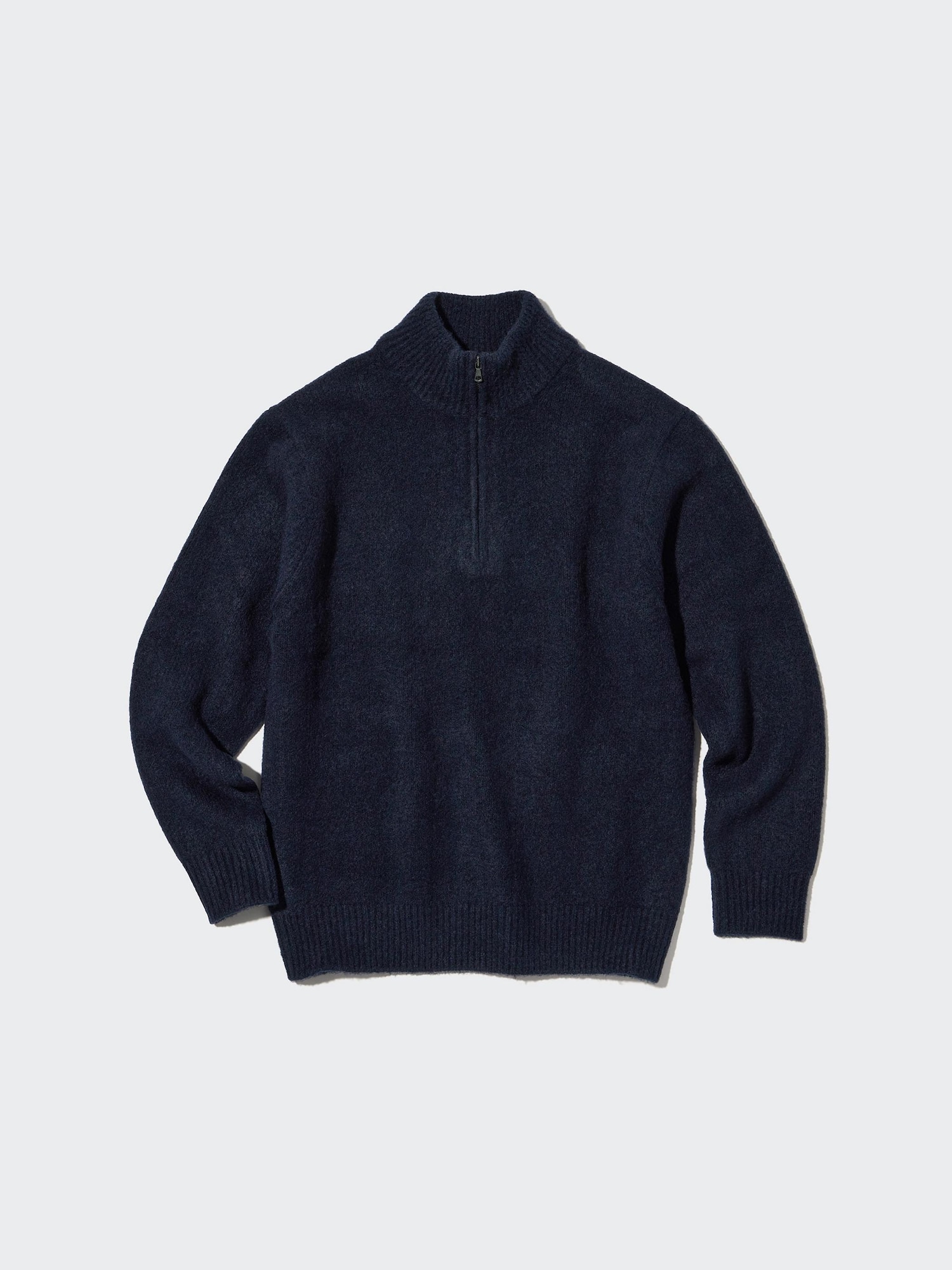 Men's SOUFFLE YARN HALF-ZIP SWEATER | UNIQLO CA