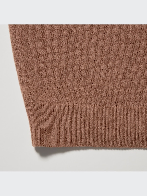 U Crepe Wool Crew Neck Sweater
