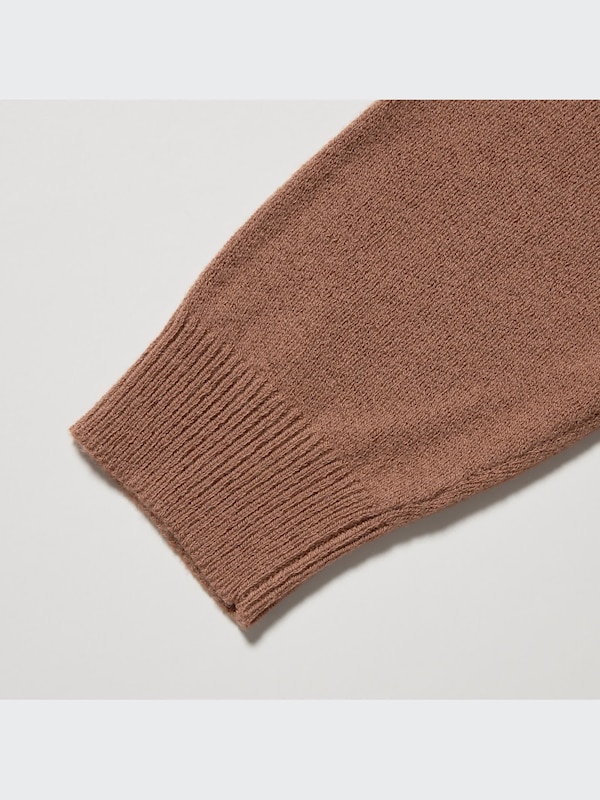 U Crepe Wool Crew Neck Sweater