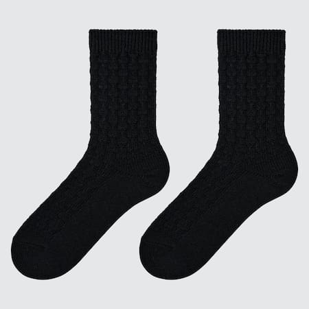HEATTECH Cable Knit Socks (Two Pairs)