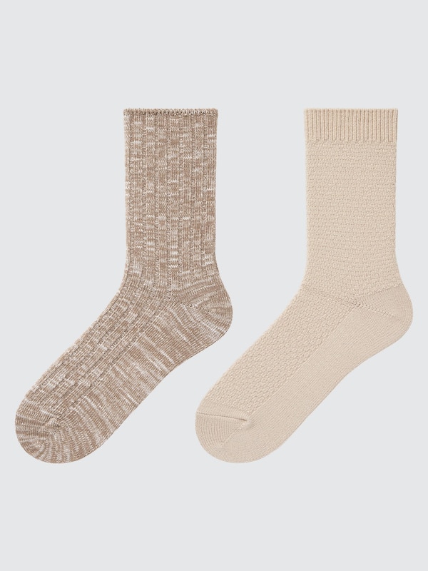 HEATTECH Slub Yarn Socks (2 Pairs)