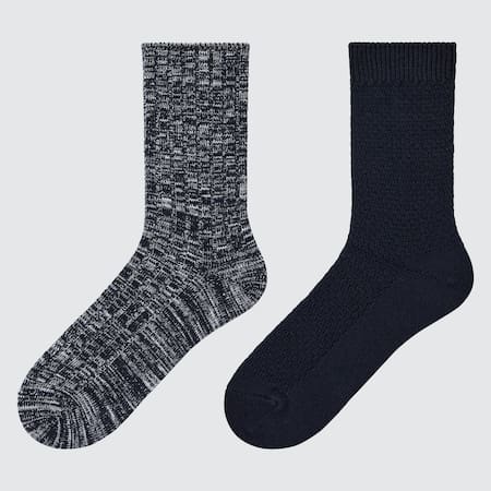 HEATTECH Slub Yarn Socks (Two Pairs)