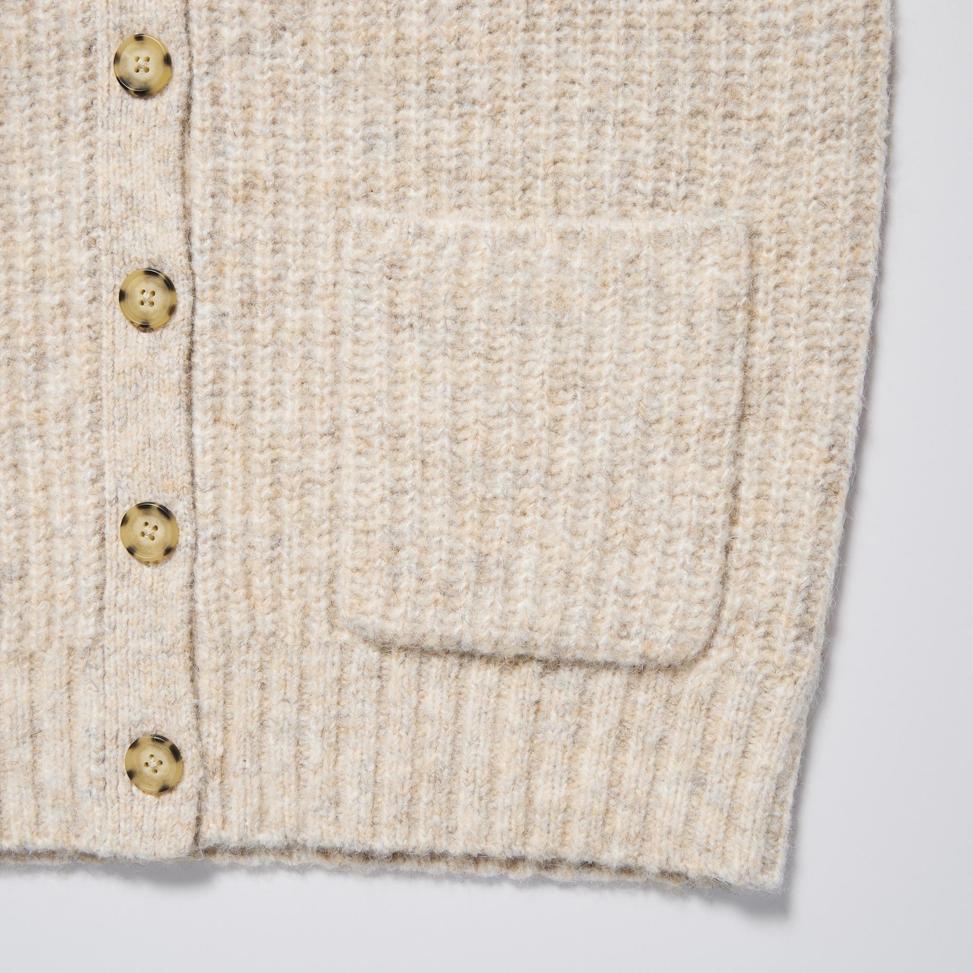 Low Gauge V-Neck Long-Sleeve Cardigan