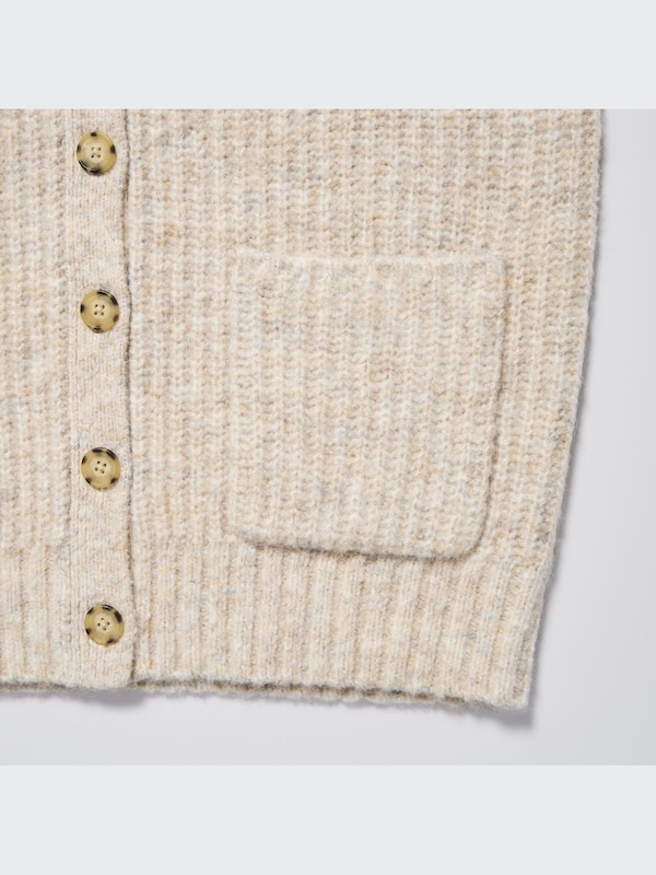 Low Gauge V-Neck Long-Sleeve Cardigan