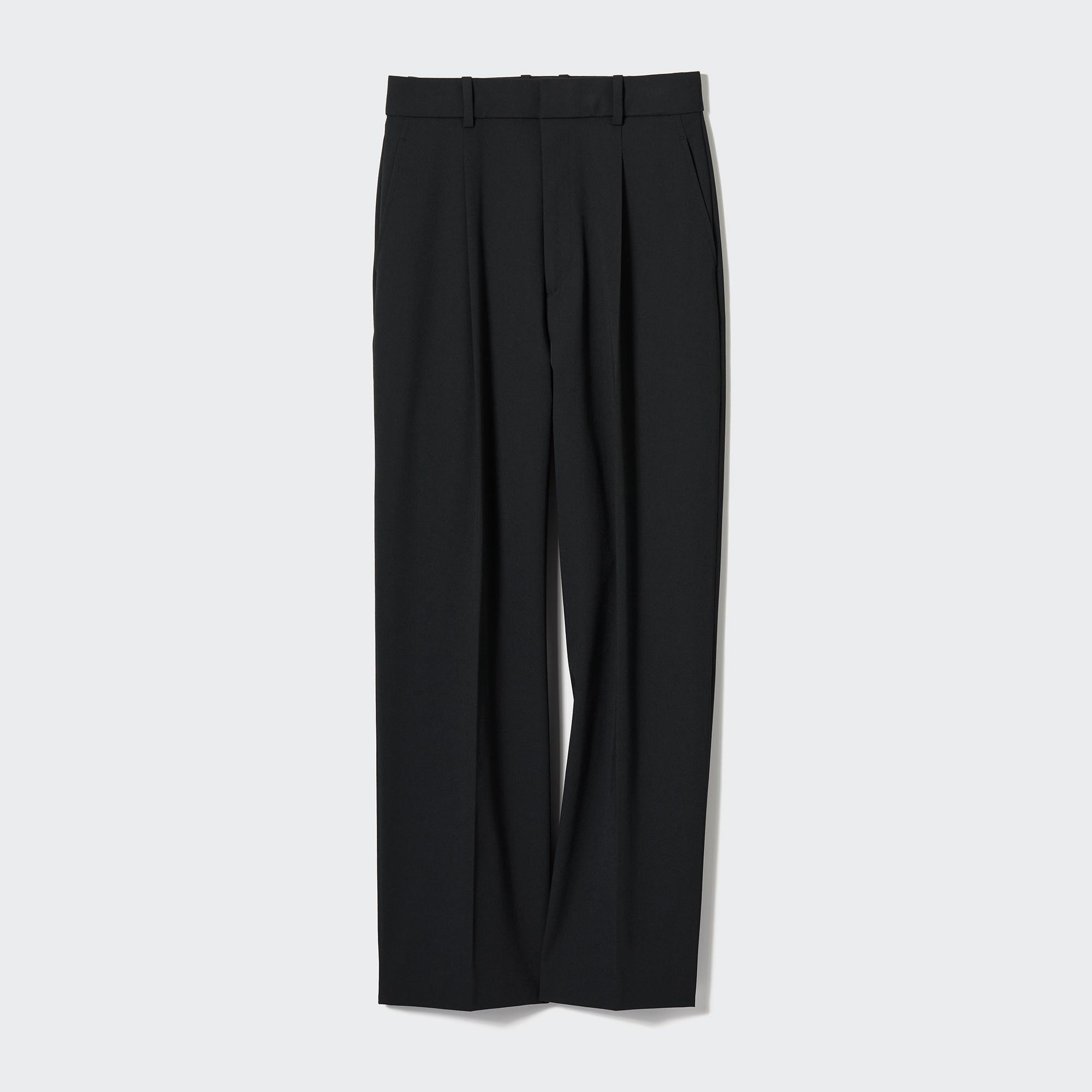 pleated black pants